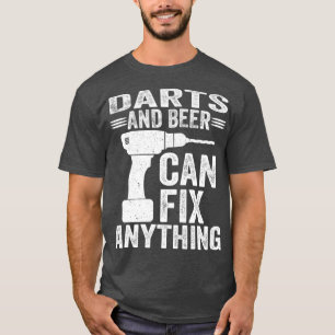 Darts And Beer Can Fix Anything Funny Premium T-Shirt