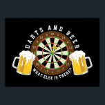 Darts and Beer  Dartboard Tournament Sport Fun Poster<br><div class="desc">Darts and Beer  Dartboard Tournament Sport Fun Anime Cartoon Comic Fiction Manga</div>