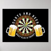 Darts and Beer Dartboard Tournament Sport Fun
