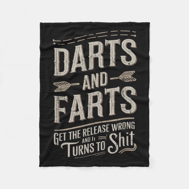 Darts And Farts Get The Release Wrong And It Turns Fleece Blanket (Front)