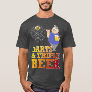 Darts and Triple Beer for Pub Sport Player T-Shirt