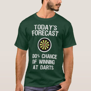 Darts and Winning Forecast Funny T-Shirt