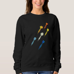 Darts Arrow Dartboard Dart Player Team Bullseye Pu Sweatshirt