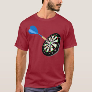 Darts Arrow with Dartboard in Bullseye T-Shirt