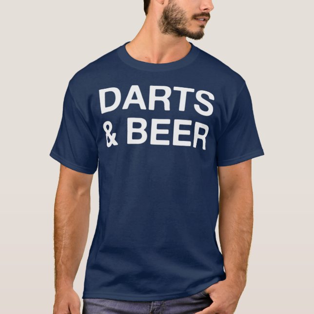 Darts  Beer Funny Dart Player T-Shirt (Front)