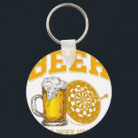 Darts Beer Funny T-Shirt for Dart Player Key Ring<br><div class="desc">A stylish keychain featuring a vintage classic car design. A perfect accessory for car lovers and collectors. Great for everyday use or as a small and thoughtful gift for classic car enthusiasts.</div>