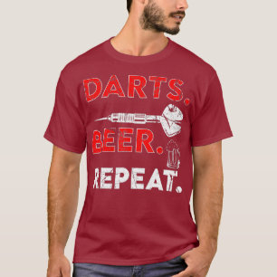 Darts Beer Repeat Dart Team League Player T-Shirt