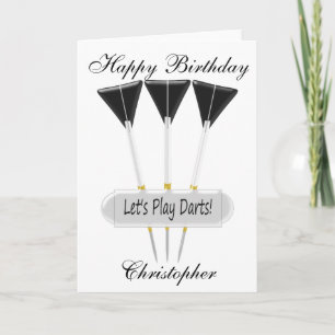 Darts Birthday Card