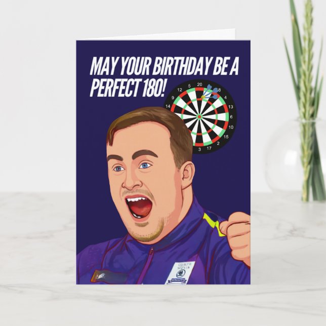 Darts Birthday Card (Front)