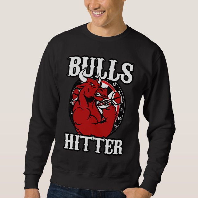 Darts Bull Bullseye Hitter Strong 180 Champions Sweatshirt (Front)