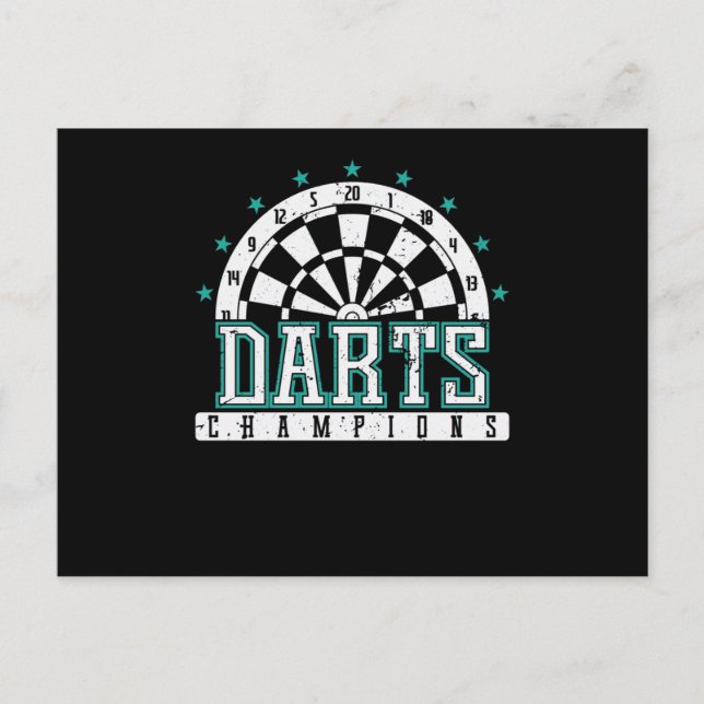 Darts Champion Postcard (Front)