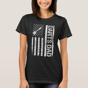 Darts Dad USA American Flag T-Shirt