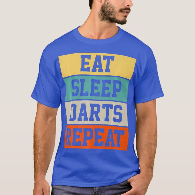 Darts Dart Player Retro Funny Gift Premium T-Shirt (Front)