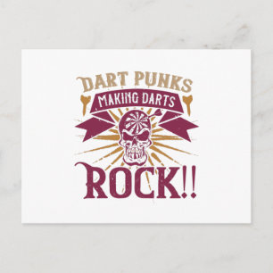 Darts - Dart Punks Making Darts Rock! Postcard