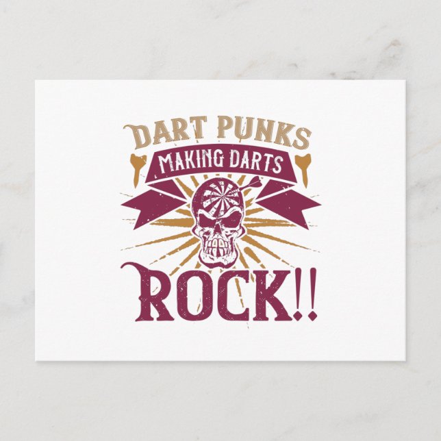 Darts - Dart Punks Making Darts Rock! Postcard (Front)