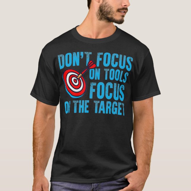 Darts Dartboard Target Design For A Dart Player T-Shirt (Front)