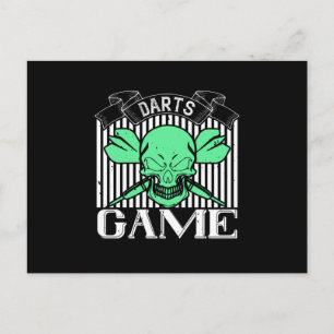 Darts - Darts Game Skull Postcard