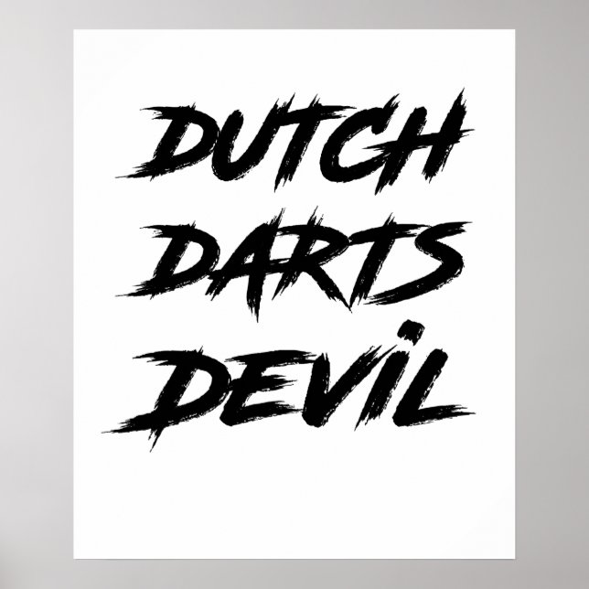 Darts - Dutch Dart Devil Poster (Front)