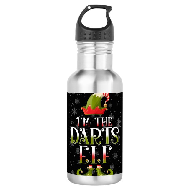 Darts Elf Christmas 710 Ml Water Bottle (Front)