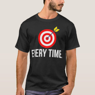 Darts Every Time Bullseye Cricket T-Shirt