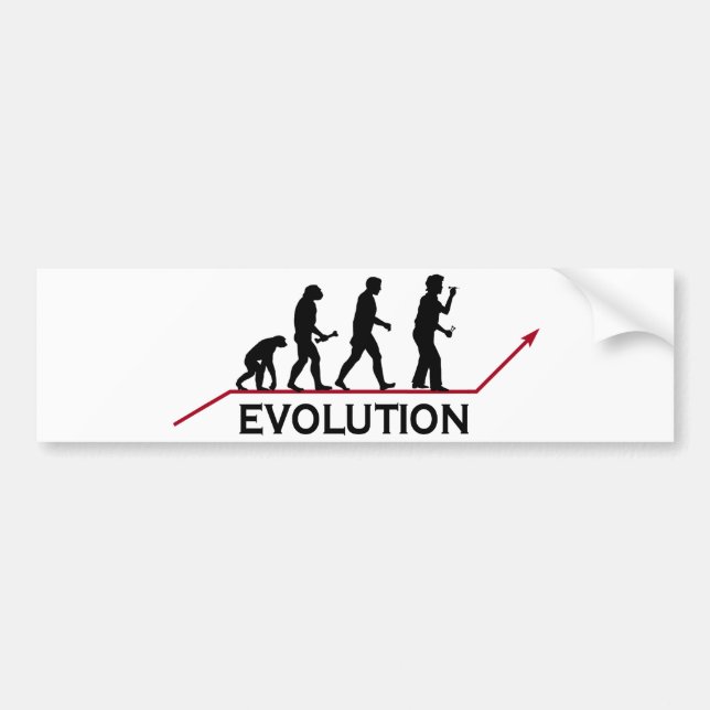 Darts Evolution Bumper Sticker (Front)