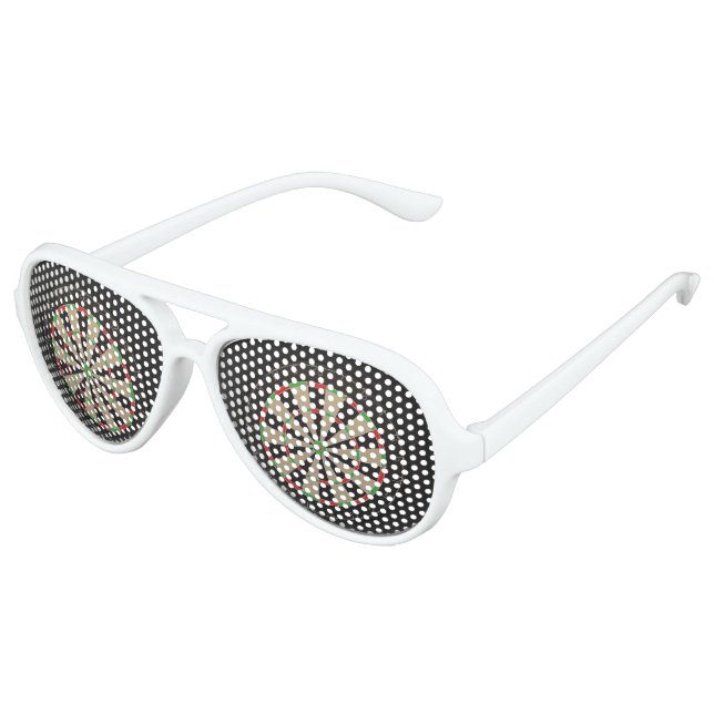 Darts Fans 🎯😍 Dartboard Aviator Sunglasses (Angled)