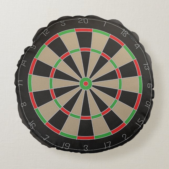 Darts Fans 🎯😍 Dartboard Round Cushion (Front)