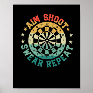 Darts funny darts problems dartboard aiming poster