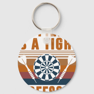 Darts Funny Happiness is a tight Threesome Club Gi Key Ring