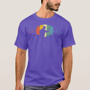 Darts Heartbeat Darts EKG Vintage Retro E-Dart T-Shirt