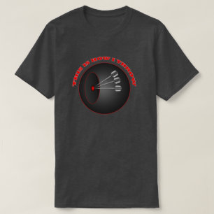 Darts How i Throw Mens Basic Charcoal T-shirt