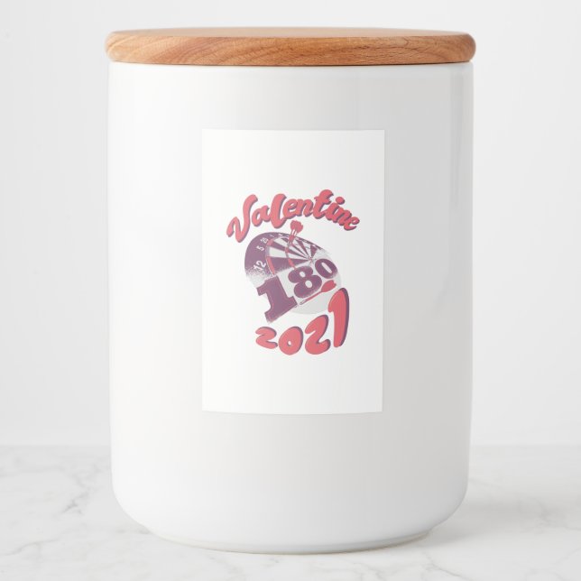 Darts is my Valentine 2021 Food Label (Front)