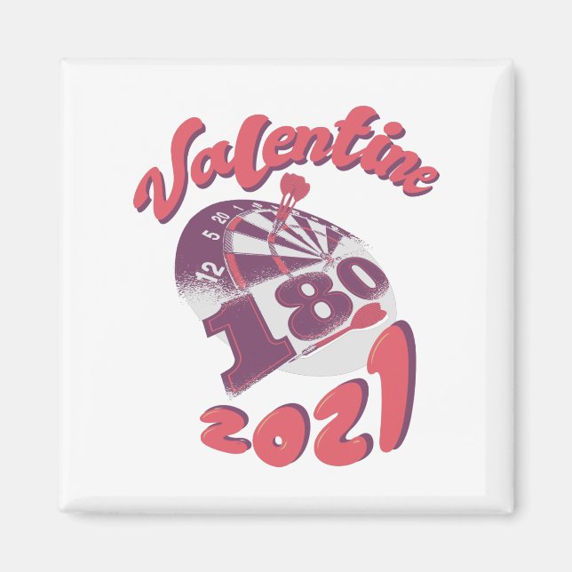 Darts is my Valentine 2021 Magnet (Front)