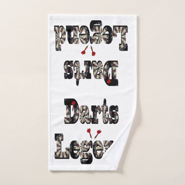 Darts Legend Picture Logo,   Hand Towel (Hand Towel)