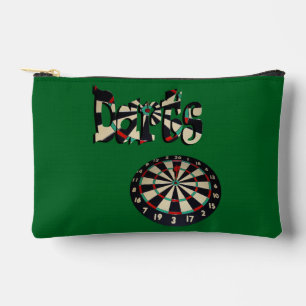 Darts Logo With Dartboard,  Accessory Pouch