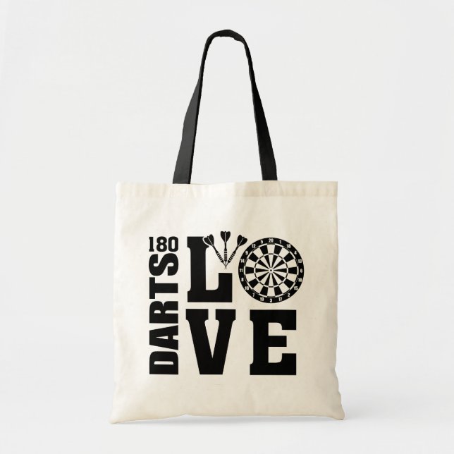 Darts Love Tote Bag (Front)