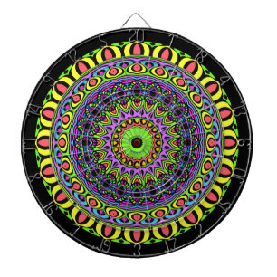 DARTs Mandala - neon 1 Dartboard