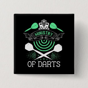 Darts - Ministry Of Darts 15 Cm Square Badge
