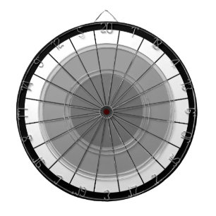 Darts Modern Grey Black Bulls' Eye Challenge Dartboard