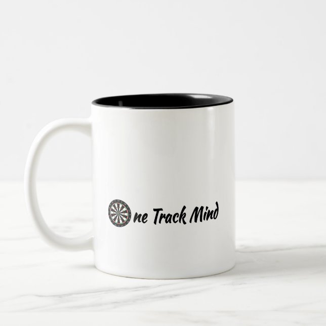 Darts: One Track mind - Coffee Cup (Left)