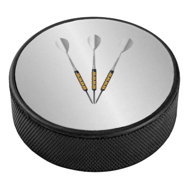 Darts Personalised / Monogram Hockey Puck (3/4)