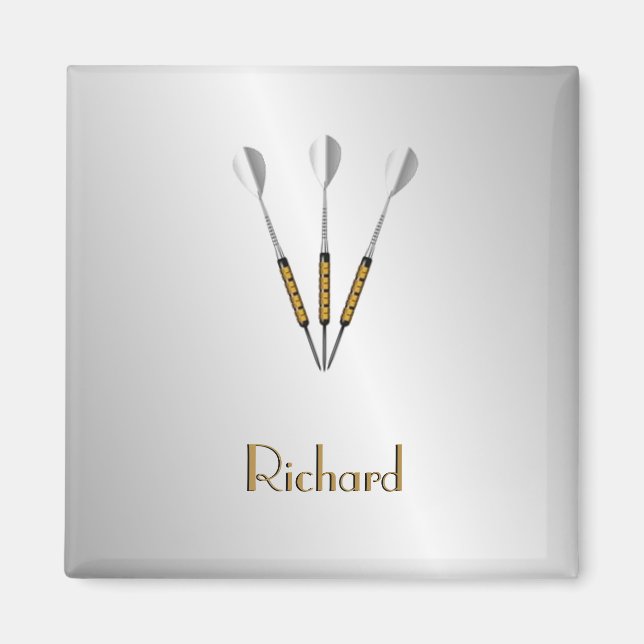 Darts Personalised / Monogram Magnet (Front)