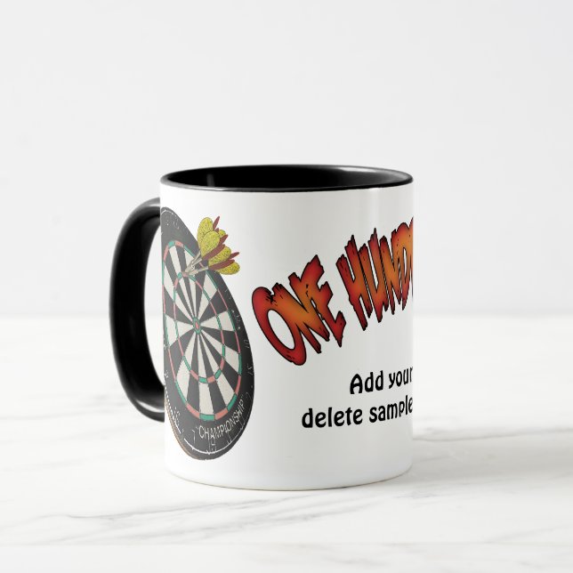 Darts Personalised Mugs (Front Left)