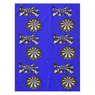 Darts Picture Logo With A Dartboard, Tablecloth