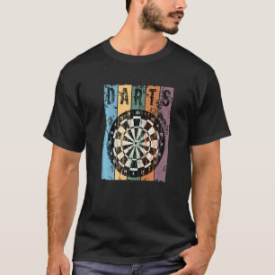 Darts Player Dartboard Vintage Darts   T-Shirt