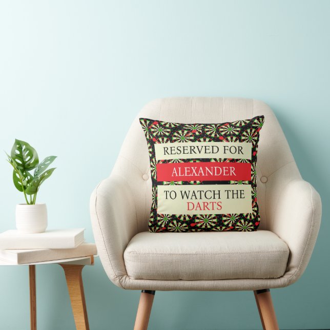 Darts Player Darts Match Reserved Seat Cushion (Chair)