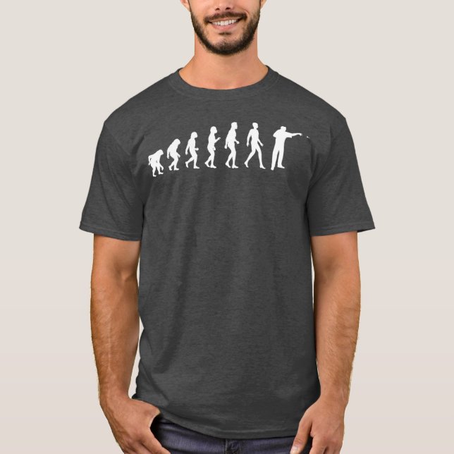 Darts player evolution darts player T-Shirt (Front)