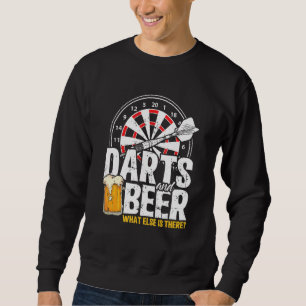 Darts Player Gift 180  Darts & Beer Sweatshirt