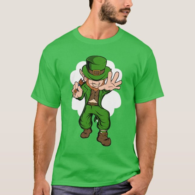 Darts Player Leprechaun St. Patrick's Day Darts T-Shirt (Front)