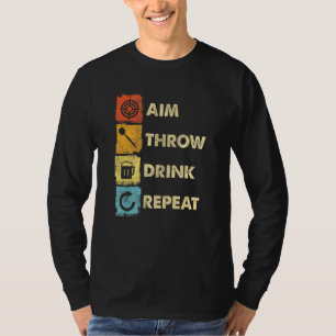 Darts Player Throwing Darts Tip 4 T-Shirt